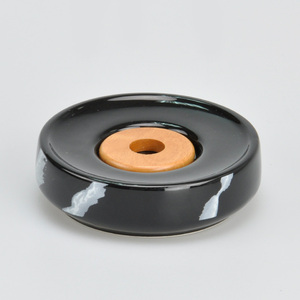 Nueva colección de ventas Jabonera ovalada de cerámica gris - Product Image 4