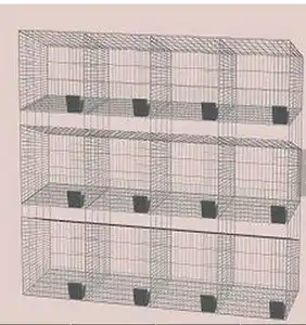 Cage de ferme à lapin vulcanisée, cages commerciale en afrique, livraison gratuite