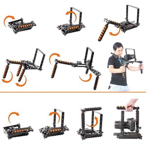 Lovefoto Estabilizador Apareju Multifuncional de aluminio para montaje de cámara de vídeo DSLR hombro para Canon Nikon <span class=keywords><strong>Sony</strong></span> Para - Product Image 6