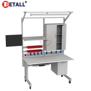<span class=keywords><strong>Table</strong></span> d'<span class=keywords><strong>atelier</strong></span> mobile électrique en métal pour équipement électronique <span class=keywords><strong>sur</strong></span> roulettes - Product Image 1