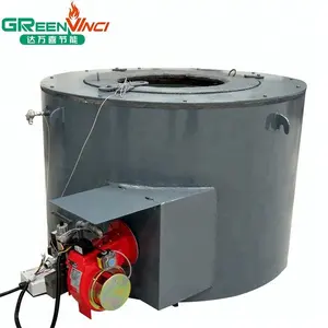 Gas/oil fired scrap meltal melting furnace for aluminum ingots and die casting