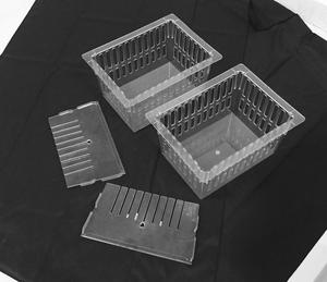 소형 플라스틱 보관 용기 트레이 L16xW12xH4 (여러 구획 서비스 트레이 포함) - Product Image 3