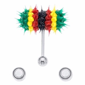 Non Piercing Vibrating Tongue Ring - Silicone Glow Design