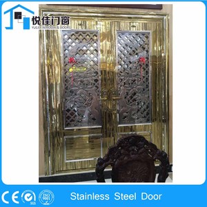 <span class=keywords><strong>Precio</strong></span> bajo entrada casa diseño barato puerta <span class=keywords><strong>de</strong></span> seguridad <span class=keywords><strong>de</strong></span> acero inoxidable - Product Image 4
