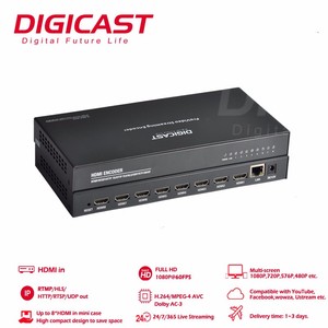 DIGICAST 1080P 60 FPS AC3 <strong>Audio</strong> 8 Channels HD MI IPTV Video <strong>Streaming</strong> Encoder RTMP RTSP HLS Live TV <strong>Solution</strong> - Product Image 2