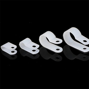 Collier de serrage en plastique PL-0054, clips en plastique, support de câble, clips en plastique de type P, collier de serrage de type R - Product Image 3