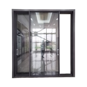 Portes coulissantes à rupture de pont thermique pour patio, portes coulissantes extérieures en aluminium, portes coulissantes en verre pour extérieur - Product Image 2