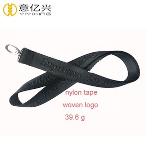 Hochwertiges schwarzes Nylon band Custom Debossed Handbag <span class=keywords><strong>Lanyard</strong></span> - Product Image 2