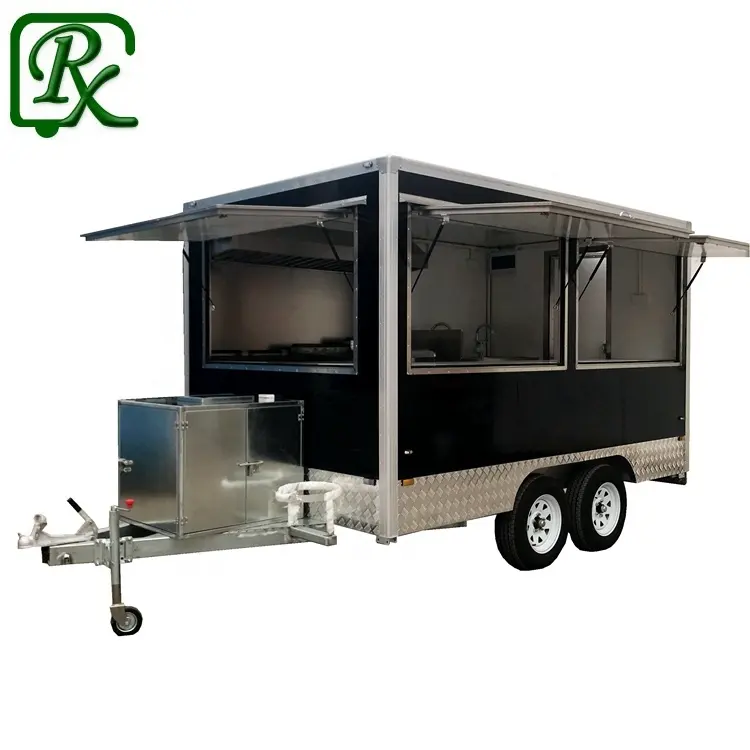 Mobile Fast Food camion rimorchio prezzo personalizzato doppio ristorante piccola pompa dell'acqua chiosco Bar ristorante Mobile Restaurantes