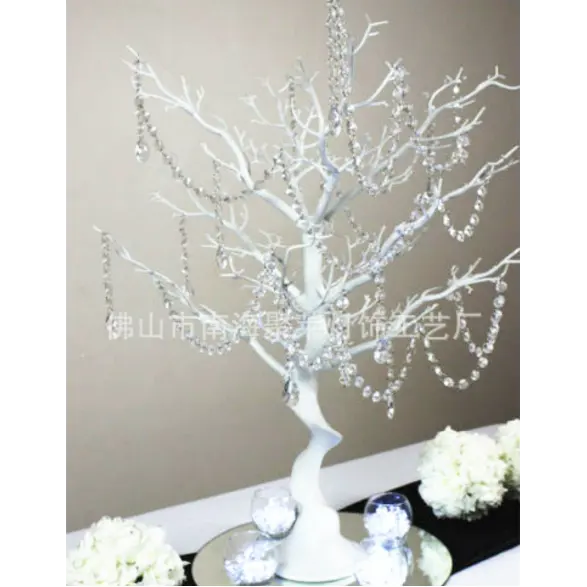 Di natale di colore Bianco di plastica artificiale manzanita Albero di Nozze tavola di nozze centrotavola albero per la cerimonia nuziale decorazione del partito