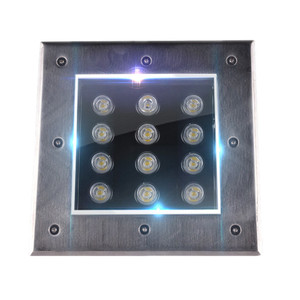 RGB White 12W Square Buried Landscape Outdoor <strong>Garden</strong> DMX512 IP67 Waterproof <strong>LED</strong> <strong>Inground</strong> Recessed RGB+CCT Underground <strong>LED</strong> <strong>Light</strong> - Product Image 3