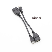 Cable de carga múltiple USB micro OTG suministrado por la fábrica, cable USB al por mayor de fábrica, cable USB a precio económico