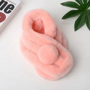 <span class=keywords><strong>D1353</strong></span> Mùa Đông Ấm Áp Lông Thỏ Mềm Cổ Áo Phụ Nữ Cô Gái Khăn Quàng Cổ Lông - Product Image 3