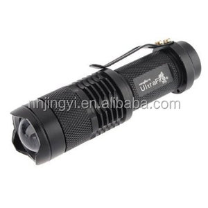 Promozione calda piccola torcia uso industriale alimentato da batteria a secco a buon mercato in alluminio <span class=keywords><strong>LED</strong></span> Mini torcia
