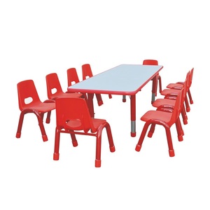 Los niños mesa y silla de jardín de infantes de la guardería muebles preescolar guardería los niños de plástico de silla
