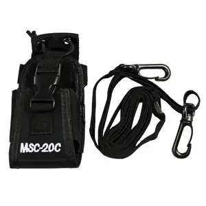 NOVA Nylon Holster MSC-20C Levar Caso Titular Saco de Rádio Walkie Talkie Para Kenwood Motorola Icom Yaesu Vextex Uv-5r Acessórios