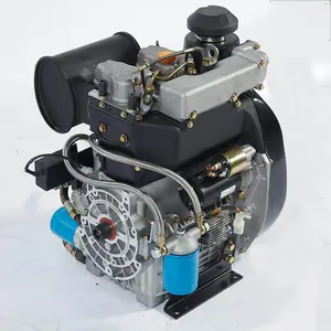Motor diesel com dois cilindros pme292fe, motor diesel de linha reta resfriada a ar 20 hp