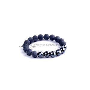 Hommes Perlé <span class=keywords><strong>Chakra</strong></span> Pierres De Lave Pierre Perlée Hommes Bracelet Bijoux - Product Image 5