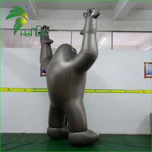 Đen <span class=keywords><strong>Inflatable</strong></span> phim hoạt hình động vật khỉ, bơm hơi khổng lồ Khỉ đột cho quảng cáo - Product Image 4
