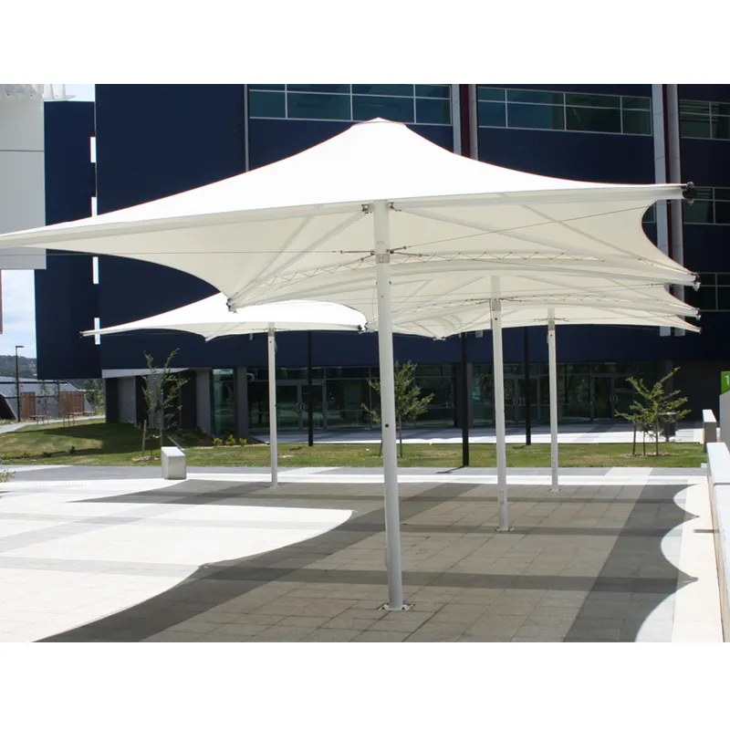 防水生地屋根鋼張力引張生地傘キャノピー鋼建物膜構造テント