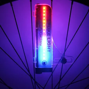 32 LED 42 패턴 라이트 자전거 자전거 사이클링 타이어 타이어 휠 밸브 깜박임 스포크 라이트 램프 도매