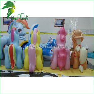 Più nuovo di Vendita Superiore Su Ordinazione Bello Gonfiabile Del Fumetto Piccolo Cavallo Giocattolo - Product Image 2