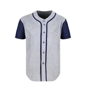 Einfaches weißes <span class=keywords><strong>Baseball</strong></span> trikot mit rotem Streifen