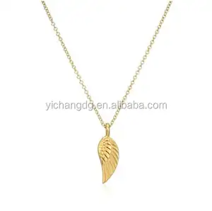 Liefde En Licht Ketting Guardian Angel Wing, Rvs Gouden Ketting Ketting Ontwerpen