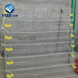 鹌鹑笼层鹌鹑笼养殖笼自动收蛋商用鹌鹑养殖场家禽塑料饲料槽线银