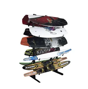 Ruimei Skateboard Houder Vrijstaande 5 Tiers Skateboard Display Rack Voor Winkel Supermarkt Zwarte Vloer Staand