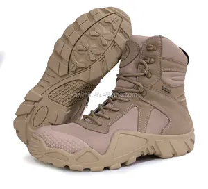 耐用轻质麂皮男装沙漠战斗靴战术靴