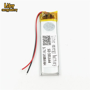 Free shipping battery-powered product used 160 mah 3,7 v 301644 lipo battery pack - Product Image 1