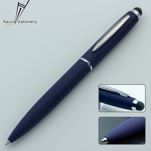 Mềm cảm ứng tốt bằng văn bản biểu tượng tùy chỉnh kim loại bút bi lăn bút với Stylus Màn hình cảm ứng cho điện thoại máy tính xách tay - Product Image 3