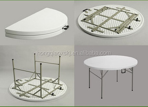 1.52m 5ft <strong>Small</strong> Plastic Folding Round <strong>Table</strong>, Cheap Outdoor Folding Round <strong>Table</strong>, <strong>Garden</strong> <strong>Table</strong> (HQ-ZY152) - Product Image 4