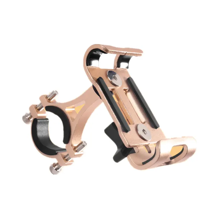 2021 new aluminium material 360 degree rotation bicycle motorcycle mount holder for 3.5-6.5inch mobile phone