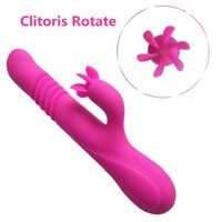 10-Gang beheizbare dehnbare Dildo vibratoren USB wiederauf ladbare Klitoris Rotate Stroke Sex maschine G-Punkt Vibrator für Frauen Lesben