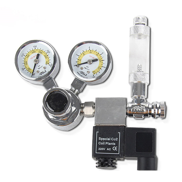 Nieuwe Ontwerp Aangepaste Top Kwaliteit Single Gauge Aquarium Mini Co2 Gas Regulator