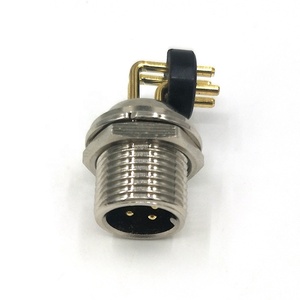 GX12 4 Pin Hàng Không Cắm Và Ổ Cắm Right Angle Pin Bảng Kết Nối Kim Loại - Product Image 2