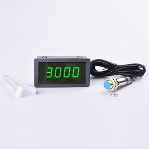 4 <strong>Digital</strong> Red Green Blue LED Industrial Tachometer RPM <strong>Speed</strong> Panel Meter With Proximity Switch <strong>Sensor</strong> 12V Measure Range 10-9999 - Product Image 3
