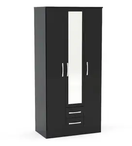 Professional Manufacturer Bedroom Furniture Manufacturer <strong>Low</strong> Price Bedroom <strong>Wardrobe</strong> Design with Mirror Door Home Furniture Panel - Product Image 1