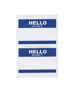 Auto etiquetas adhesivas nombre Mi nombre <span class=keywords><strong>es</strong></span> etiqueta engomada 3.5 "x 2.25" por etiqueta 2 etiquetas por hoja - Product Image 3