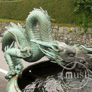 घर की सजावट के बड़े आकार के साथ कांस्य ड्रैगन फाउंटेन पानी - Product Image 2