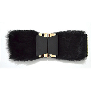 6.0cm genişlik kış tarzı midilli saç iki adet toka elastik bayanlar moda elastik dokuma bant kemerler, özel bayanlar kemerler - Product Image 3