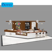 Comptoir de café pour magasin de thé au lait, style moderne, conception conception moderne, meuble pour le thé à bulles
