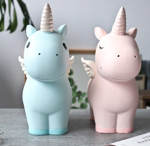 <span class=keywords><strong>Tirelire</strong></span> miniature en céramique mignonne avec sublimation, <span class=keywords><strong>licorne</strong></span>, haute qualité, avec étagère amovible - Product Image 3