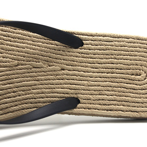 Sandalias de playa coreanas para <span class=keywords><strong>hombre</strong></span>, <span class=keywords><strong>chanclas</strong></span> transpirables, <span class=keywords><strong>chanclas</strong></span> de verano informales de ratán con tiras trenzadas - Product Image 3