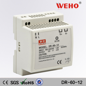 Ce rohs approvato <span class=keywords><strong>dr</strong></span>-60-12 12v 60w din- rail di alimentazione - Product Image 1