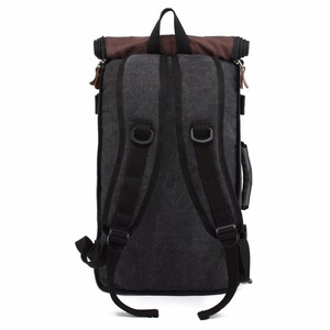 Functional 3 Way <strong>Backpack</strong> Canvas <strong>Backpack</strong> with Hidden Straps, <strong>Convertible</strong> <strong>Backpack</strong>/Duffle - Product Image 2