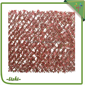 Diseño A Medida económica buen precio de hoja de Tela Artificial valla tipo de <span class=keywords><strong>planta</strong></span> de plástico verde de la pared - Product Image 3