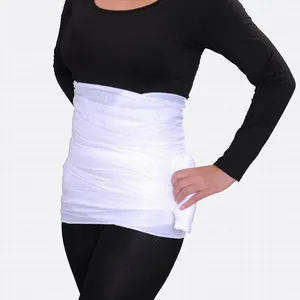 One Roll 100% Cotton Staylace Postpartum Double-deck Gauze Corset Belly Band Bandage Girdle